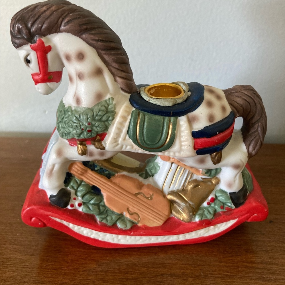 Christmas Rockinghorse candleholder